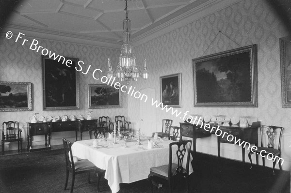 LISMORE CASTLE  DINING ROOM